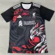 25/26 LIV White Eagle's head  Black Fans Training Shirtsa白色鹰
