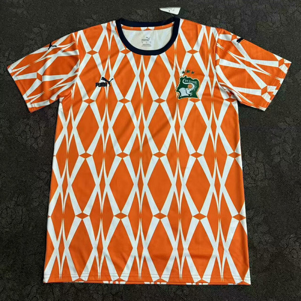 24/25 Cote d'Ivoire Stripe Special Edition Fans Soccer Jersey