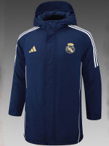 24/25 RMA Royal Blue Hooded Cotton Coat (金标)帽棉衣