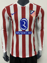 25/26  ATM Home  Player Version Long Sleeve Soccer Jersey
