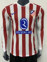 25/26  ATM Home  Player Version Long Sleeve Soccer Jersey
