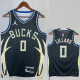 22/23 BUCKS LILLARD #0 Black Trapeze Iimited Top Quality Hot Pressing NBA Jersey(V领)