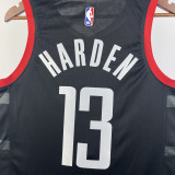 23/24 Rockets HARDEN #13 Black Top Quality Hot Pressing NBA Jersey (Trapeze Edition)飞人版
