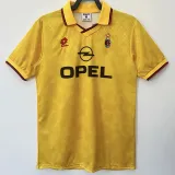 1995/1996 ACM Away Yellow Retro Soccer Jersey