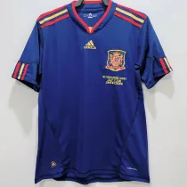 2010 Spain Away Royal Blue Retro Soccer Jersey(带胸前决赛字)