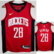 22/23 ROCKETS SENGUN #28 Red Away Top Quality Hot Pressing NBA Jersey