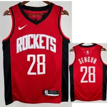 22/23 ROCKETS SENGUN #28 Red Away Top Quality Hot Pressing NBA Jersey
