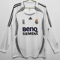 2006/2007 RMA Home Long Sleeve Retro Soccer Jersey (长袖)