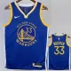22/23 WARRIORS WISEMAN #33 Blue Top Quality Hot Pressing NBA Jersey (V领)