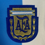 1986 Argentina Home Long Sleeve Retro Soccer Jersey (长袖)