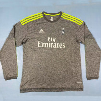 2015/2016 RMA Away Long Sleeve  Retro Soccer Jersey