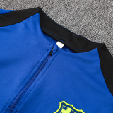24/25 BAR Blue  Half Pull  Kids Tracksuit  (童装、半拉链)