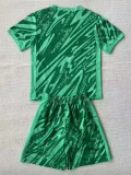 2024 Brazil Green Goalkeeper  Kids Soccer Jersey