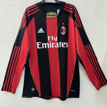 2010/2011 ACM Home  Long Sleeve  Retro Soccer Jersey