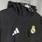 24/25 RMA Black Hooded  Windbreaker(Y013冲锋衣）