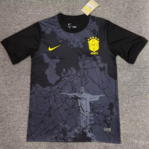 24/25 Brazil Jesus Black Fans Soccer Jersey