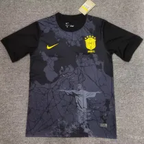 24/25 Brazil Jesus Black Fans Soccer Jersey