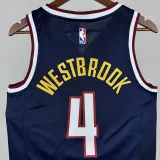 22/23 Nuggets #4 Sapphire Blue Top Quality Hot Pressing NBA Jersey