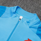 25/26 Flamengo Sky Blue Half Pull Tracksuit  (半拉链)