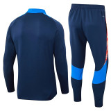 24/25 JUV Royal Blue Half Pull Tracksuit  (宝蓝、半拉链)