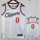24/25 Clippers WESTBROOK #0 White City Edition Home Top Quality Hot Pressing NBA Jersey