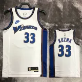 22/23 Wizards KUZMA #33 White Top Quality Hot Pressing NBA Jersey (Retro Logo)