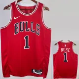 22/23 BULLS ROSE #1 Red Top Quality Hot Pressing NBA Jersey