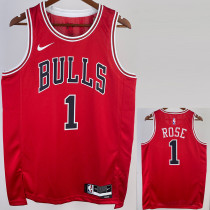 22/23 BULLS ROSE #1 Red Top Quality Hot Pressing NBA Jersey