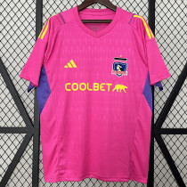 24/25 Colo-Colo Pink Goalkeeper Fans Soccer Jersey