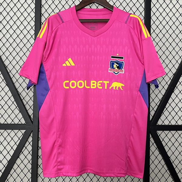 24/25 Colo-Colo Pink Goalkeeper Fans Soccer Jersey