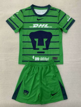 24/25 Pumas UNAM Green Goalkeeper Kids Soccer Jersey