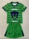 24/25 Pumas UNAM Green Goalkeeper Kids Soccer Jersey