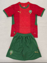 24/25 Morocco Home Kids Soccer Jersey