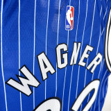 18/19 Magic Wagner #22 Retro Striped Blue Top Quality Hot Pressing NBA Jersey 复古 条纹蓝色