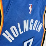 22/23 OKC Thunder HOLMGREN #7 Blue Top Quality Hot Pressing NBA Jersey