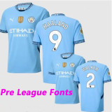 24/25 Man City Home Long Sleeve Player Version Soccer Jersey(长袖)