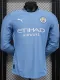 24/25 Man City Home Long Sleeve Player Version Soccer Jersey(长袖)