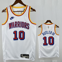 24/25 WARRIORS BUTLER III # 10 White Retro Edition Top Quality Hot Pressing NBA Jersey