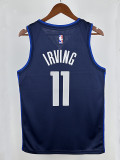 Dallas Mavericks LRVING #11 Royal Blue （Snow Mountain） Top Quality Hot Pressing NBA Jersey（雪山V领）
