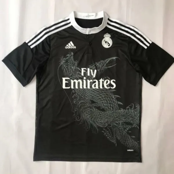 2014/2015 RMA Away Black Retro Soccer Jersey