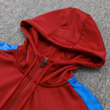 24/25 BAR Maroon Hooded  Tracksuit (Add Fluff)  (连帽加绒F601)