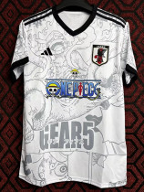 24/25 Japan White Grey One Piece Fans Soccer Jersey