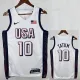 2024 Olympic Game USA TATUM # 10 White Basketball Jersey