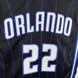 22/23 Magic WAGNER #22 Black Away Top Quality Hot Pressing NBA Jersey（黑色条纹）
