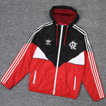 23/24 Flamengo Black Red Windbreaker