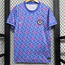 24 /25 CHE Flower Blue Joint Edition Fans Soccer Jersey
