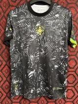 2024 Brazil Black Co Branded Edition Fans Soccer Jersey