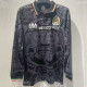 1998 Mexico Grey Black Long Sleeve Retro Soccer Jersey (长袖)(带小字)