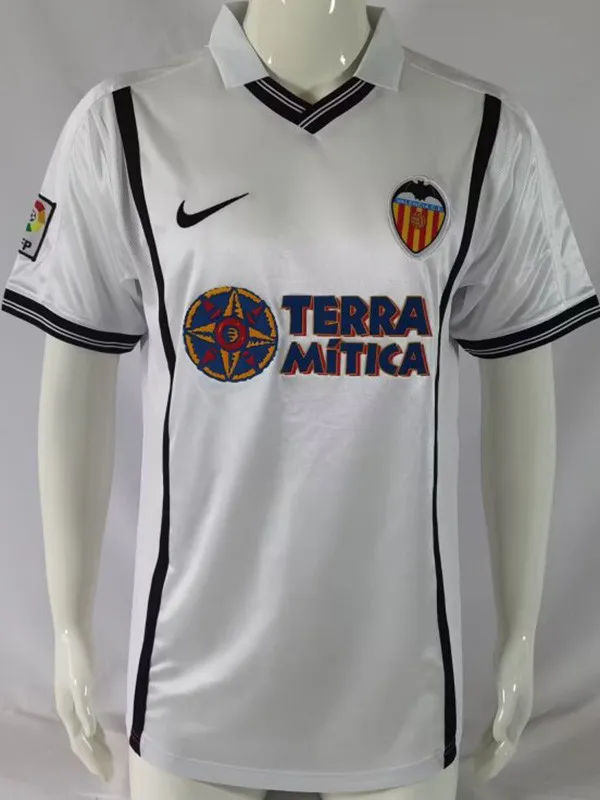 2000/2001 Valencia Home Retro Soccer Jersey