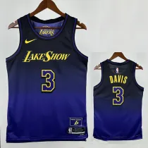 24/25 LAKERS DAVIS#3 Royal Blue City Edition Top Quality Hot Pressing NBA Jersey